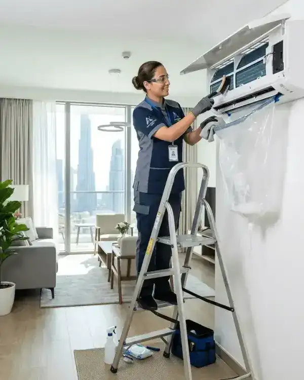 Professional AC cleaning and AC duct cleaning service in Dubai — Afnan technician